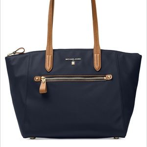 Michael Kors Kelsey Top-Zip Navy Tote